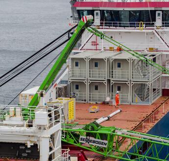 Temporary Offshore Accommodation on board a supply vessel